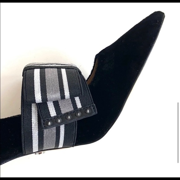 Sam Edelman black velvet bow heels - Picture 6 of 9